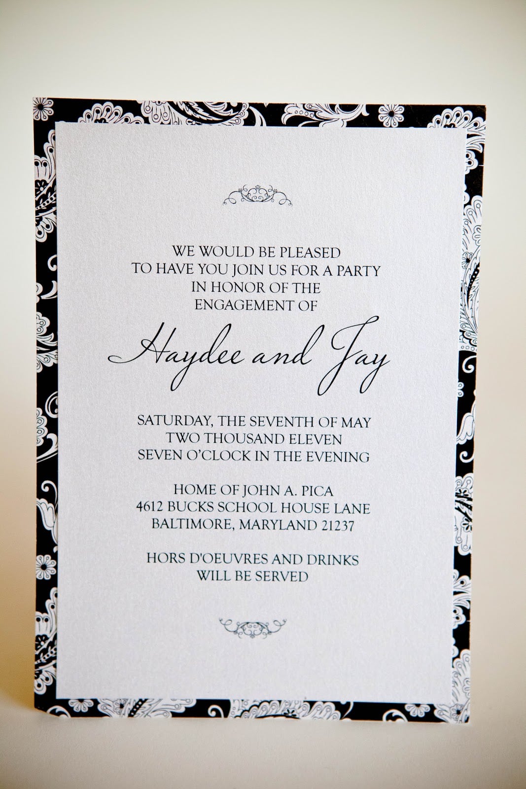 Engagement Party â¢ Custom Invitations Baltimore Kindly Rsvp